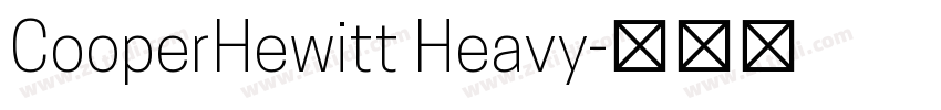 CooperHewitt Heavy字体转换